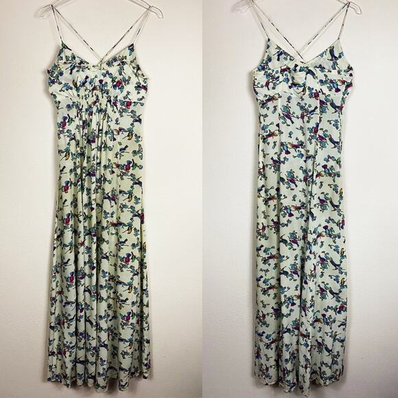 Traffic People | Songbird Ruffled Maxi Dress Sz XS - Picture 4 of 7